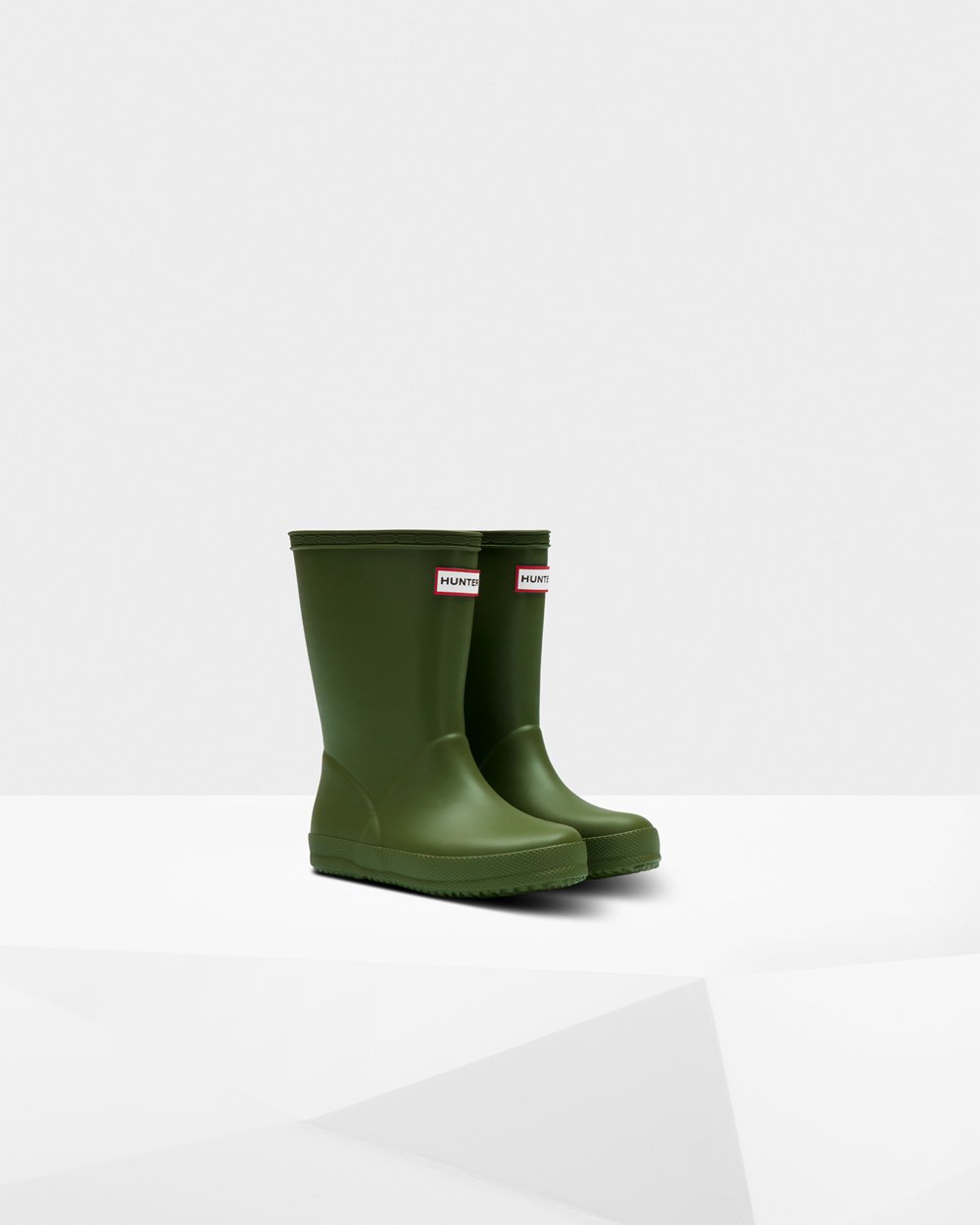 Botas De Agua Hunter Niños Original First Classic - Verde - Argentina 4527BTMCX